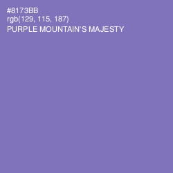 #8173BB - Purple Mountain's Majesty Color Image
